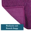 MSV 141628, Violett, Einfarbig, Rechteckig, Mikrofaser, 90 Produktbild-Vorschau 2