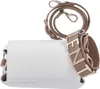 A white Valentino Bags handbag with brown straps and gold accents, presented against a white background. Náhľad obrázku produktu