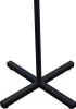 The base of a black metal coat rack is shown against a white background. Voir les images du produit