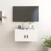 vidaXL Nástenná skrinka biela 60x30x30 cm z masívneho Náhľad obrázku produktu 2