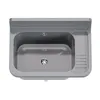 A top-down view of a gray utility sink against a white background. Produktbild-Vorschau