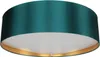 Deckenlampe rund Ø 60 cm Grün Gold 3x E27 Stoff Metall Produktbild-Vorschau 2