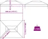 vidaXL Ersatzbezug für Pavillon 400 x 300 x 32 cm Produktbild-Vorschau 8