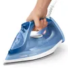 A hand holding a blue Philips steam iron against a white background. Náhľad obrázku produktu