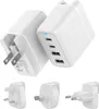 VOOMY Reiseadapter Weltweit 4-in-1 – Modularer Weltstecker Produktbild-Vorschau 1