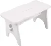 Creative Deco Holz Weißer Hocker | 38 x 19 x 21 cm | Produktbild-Vorschau 1