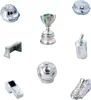 A collection of small, silver-colored game tokens representing sports-related items. Produktbild-Vorschau