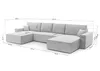AX LIVING Weiß Sofa U mit Schlaffunktion Cedria U Produktbild-Vorschau 10