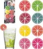 ORION Distintivo per bicchieri citrus 8 pezzi, silicone Anteprima dell’immagine prodotto 9
