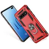 A red phone case with a ring holder is shown next to a smartphone. Anteprima dell’immagine prodotto