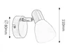 Rabalux Soma Spotlight Classic faretto da parete IP20 E14 Anteprima dell’immagine prodotto 10