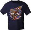 T-Shirt mit Print - Adler American Flag Forever Wild 12984 Produktbild-Vorschau 1