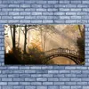 Glasbilder 140x70 Wandbild Druck auf Glas Wald Brücke Produktbild-Vorschau 2