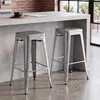 2x sedia sgabello in metallo, colore a scelta, effetto , Anteprima dell’immagine prodotto 2