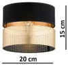 KAR-LIGHTING Pendelleuchte 3-flammig Schwarz‑Gold Metall Produktbild-Vorschau 3