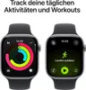 Two Apple Watches are displayed side-by-side, showcasing different watch faces and features. Produktbild-Vorschau