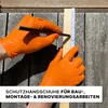 Arbeitshandschuhe aus dickem orangefarbenem Nitril mit Produktbild-Vorschau 11