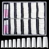 Lot de 500 faux ongles en acrylique de style français, avec Voir les images du produit 1