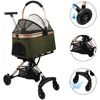 2 in 1 Hundebuggy Hundebox Faltbar Katzenbuggy mit Produktbild-Vorschau 5