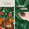 A collage showing a decorated artificial Christmas tree and close-ups of its features. Náhled obrázku produktu