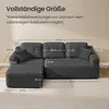 VASAGLE Modulares Sofa, Ecksofa mit Liege links, 244 cm Produktbild-Vorschau 7