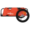vidaXL Fahrradanhänger Orange Oxford-Gewebe und Eisen Produktbild-Vorschau 6