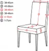 Housse de chaise universelle, élastique, robuste et Voir les images du produit 10