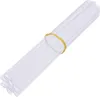 A bundle of clear plastic tubes, held together by a yellow rubber band, lying diagonally on a white background. Náhľad obrázku produktu