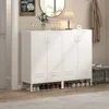 Armadio metallico bianco con 2 ante e 2 ripiani regolabili, Anteprima dell’immagine prodotto 4