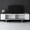 Skye Decor, Bohem - Bílá, Černá, TV stolek, bílý, 100 % Náhled obrázku produktu 3