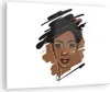 Bilder auf glas - Einteilig - Afrikanisch Modern Porträt - Produktbild-Vorschau 1