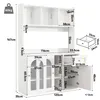 A diagram showing the dimensions and features of a white cabinet. Náhľad obrázku produktu