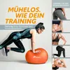 TRESKO Gymnastikball (Orange, 75cm) mit Pumpe Fitnessball Produktbild-Vorschau 4