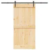 vidaXL Posuvné dveře NARVIK Přírodní a černé 100 x 210 cm Náhled obrázku produktu 4