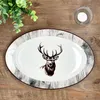 Alois Servierplatte oval Porzellan 35,5x24,3cm Hirsch Produktbild-Vorschau 5