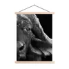 MuchoWow® Textilposter Büffel - Tiere - Schwarz - Weiß Produktbild-Vorschau 1