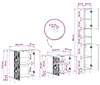 3-teiliges Badezimmer-Schranksystem DELFT Sonoma-Eiche Produktbild-Vorschau 8