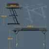 TWOLIIN Table de jeu avec LED - 160x60x74cm Bureau de jeu Voir les images du produit 1