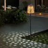 2x LED Außenleuchte, Lichtspiel, Metall, Akku, gold, H 70cm Produktbild-Vorschau 7