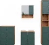Set mobili bagno Vicco Irma Quercia verde/oro 4 pezzi, con Anteprima dell’immagine prodotto 1