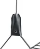 A close-up view of a black leather strap with a metal grommet, attached to a thin cord. Produktbild-Vorschau