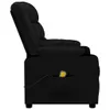 Side view of a black massage chair. Náhľad obrázku produktu