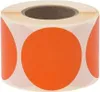 Okrúhle nálepky Fi70mm 500ks oranžová Náhľad obrázku produktu 2