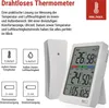 Digitales Thermometer mit Hygrometer, Funk-Sensor, Wecker, Datum E0558W Náhľad obrázku produktu