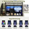90*200 cm, podkrovná posteľ, 2 zásuvky, otvorená skriňa, Náhľad obrázku produktu 4