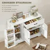HOMCOM Credenza con cassetti e ripiani regolabili per il Anteprima dell’immagine prodotto 4