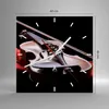 Wanduhr - Quadrat - Glasuhr - Violine Harmonie Instrument Produktbild-Vorschau 3