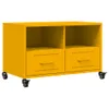 vidaXL Mobile TV giallo senape 68x39x43,5 cm Acciaio Anteprima dell’immagine prodotto 1