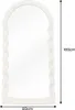 riess-ambiente Wandspiegel WAVE 160cm weiß – Rundbogen Produktbild-Vorschau 2