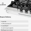 Klarstein Plynový varič 3-horákový, 6,2 kW vstavaný plynový Náhľad obrázku produktu 6